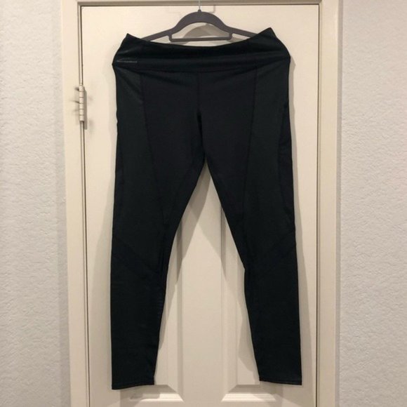 Zella Lived In Panel Coated Leggings Black Mesh Large - Picture 5 of 16